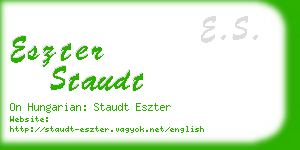 eszter staudt business card